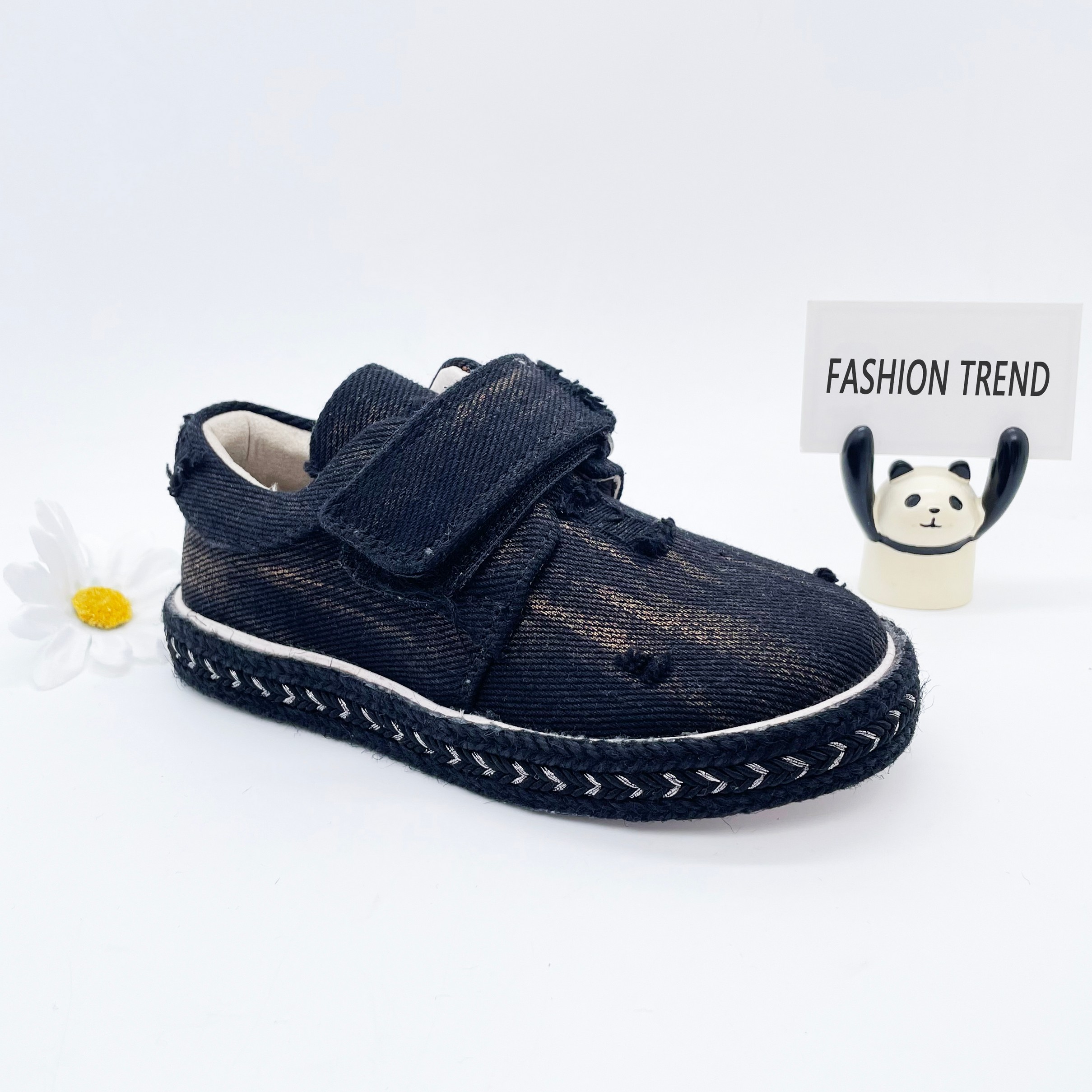 Stylish Denim Kids' Shoes with Customiza