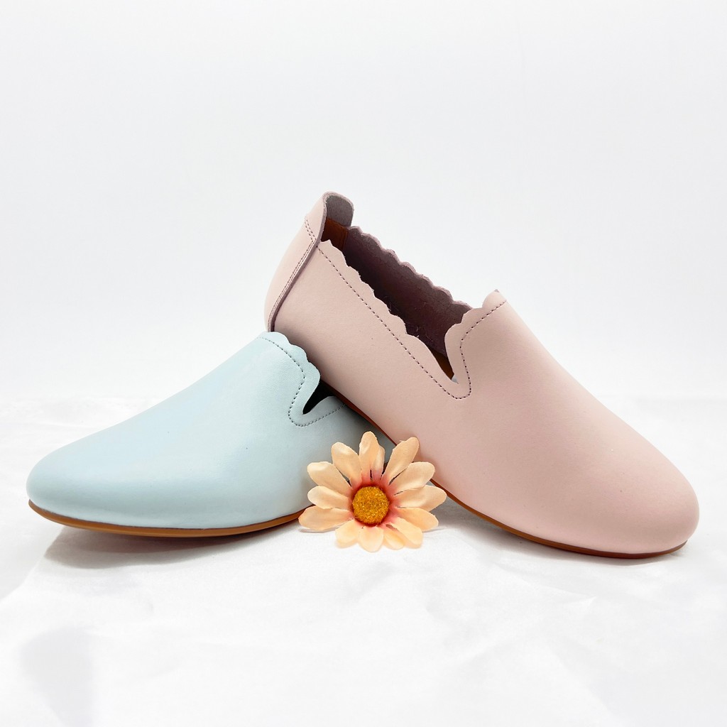 Stylish  Genuine Leather Loafers with Unique Design