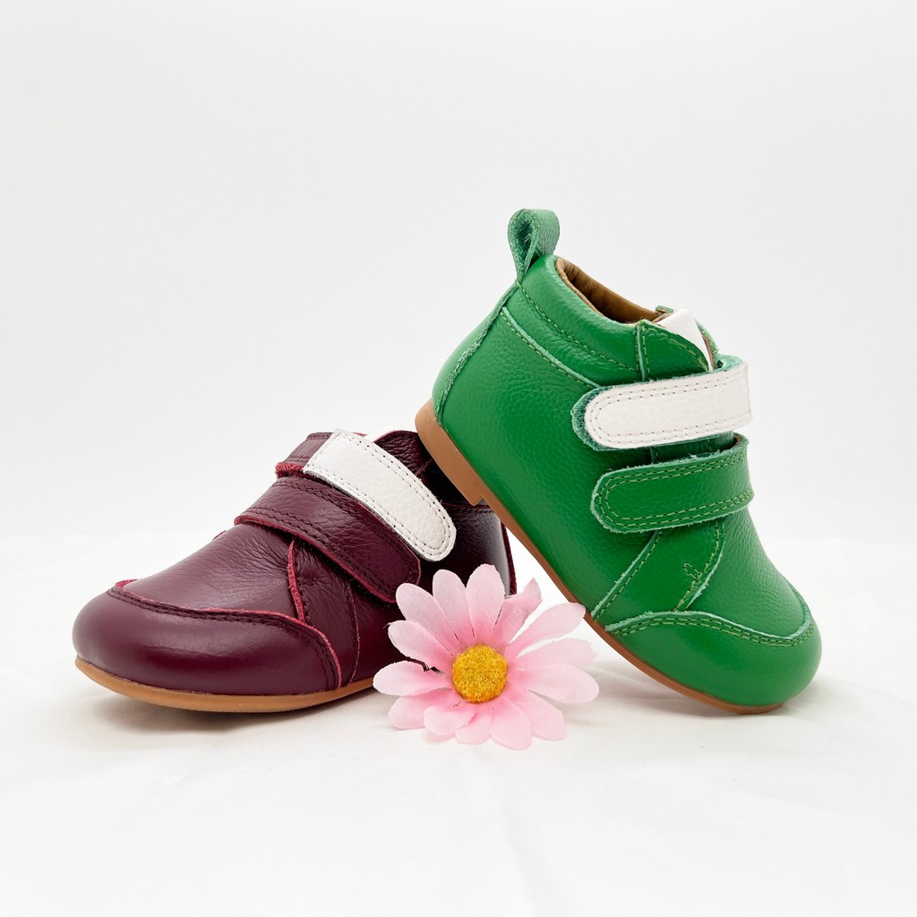 Genuine Leather Baby Shoes with Adjustab