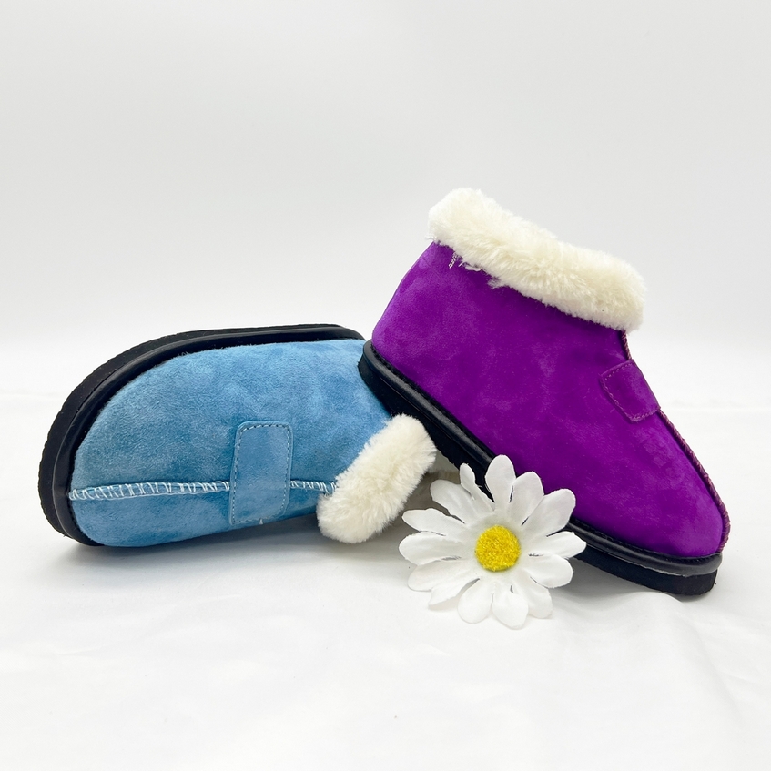 Baby Suede Fleece Ankle Boots
